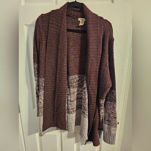 Fresh Rust And Cream Women's Cardigan